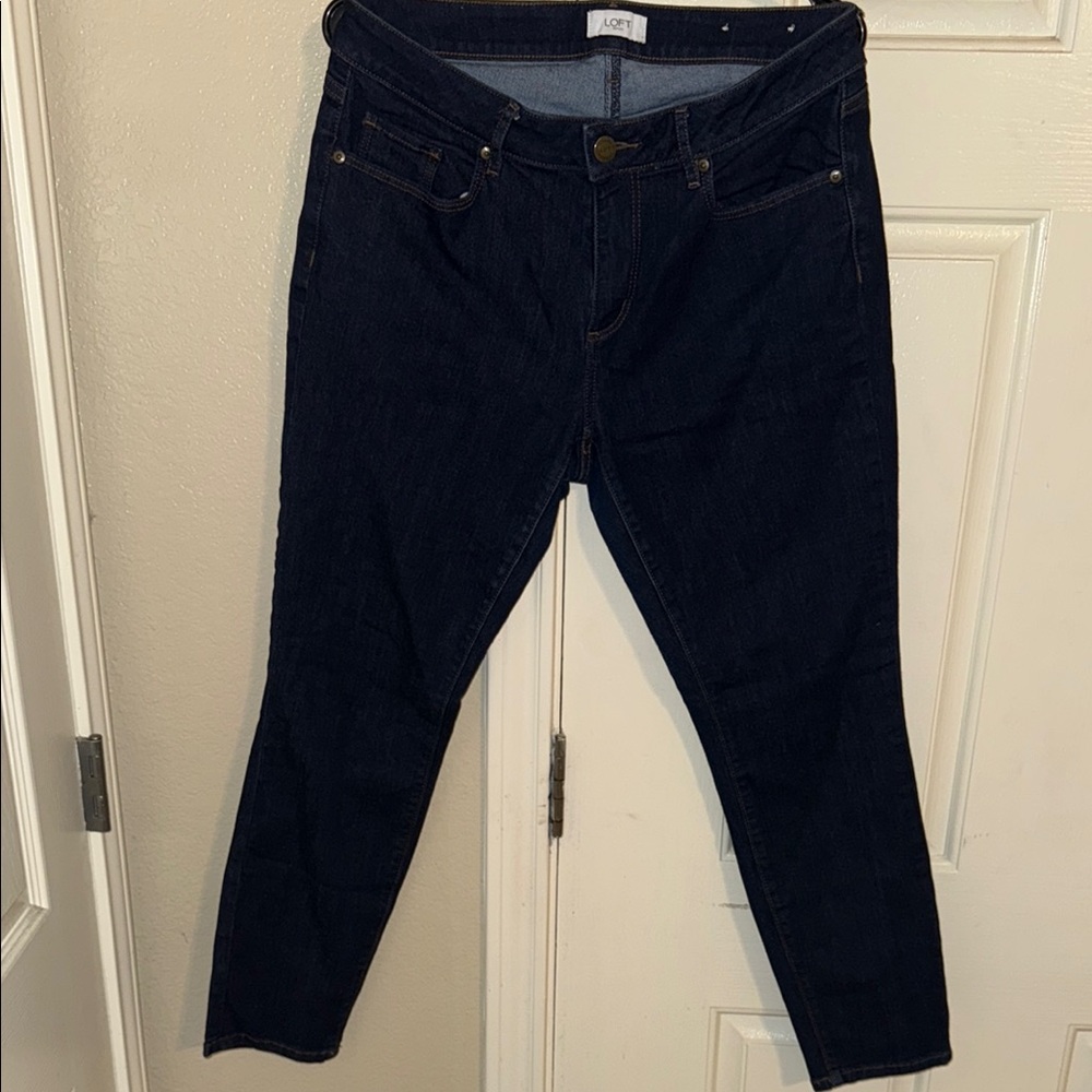 Size 10 LOFT Skinny Jeans with Tapered Leg